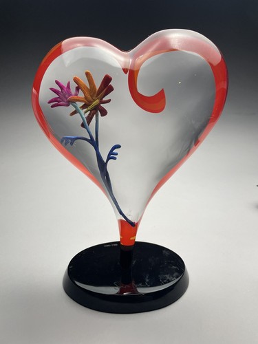 Simon bull acrylic heart - simon,