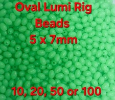 LUMI Oval Luminous Beads Sea