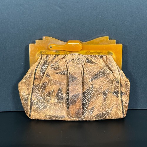 Vtg art deco brown - art,