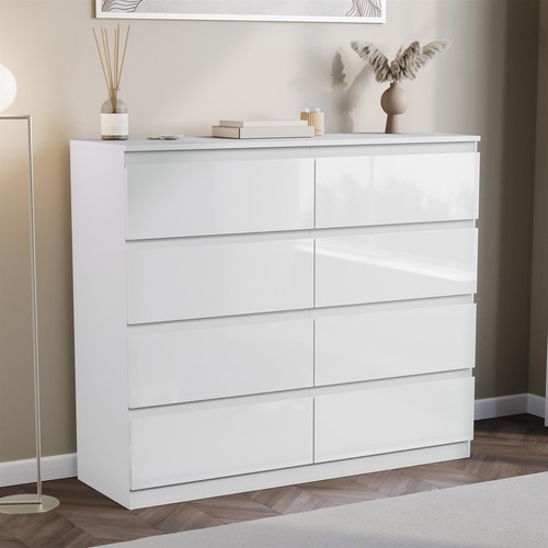 Modern high gloss chest - high, of