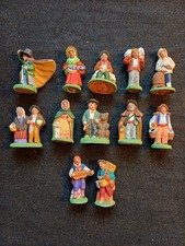 Lot of 12 Petits Santons Signed ESCOFFIER AUBAGNE Terracotta Provence