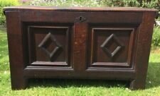 Oak Coffer Blanket Storage Toy Box Antique 19thC