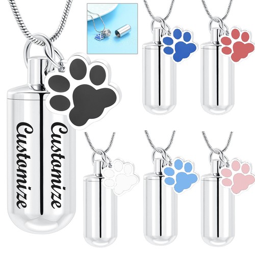 Paw cylinder hollow pendant - cylinder,