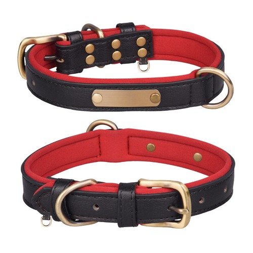 Dog collar personalised soft - dog,