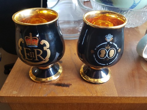 Prinknash royal cups goblets - prinknash,