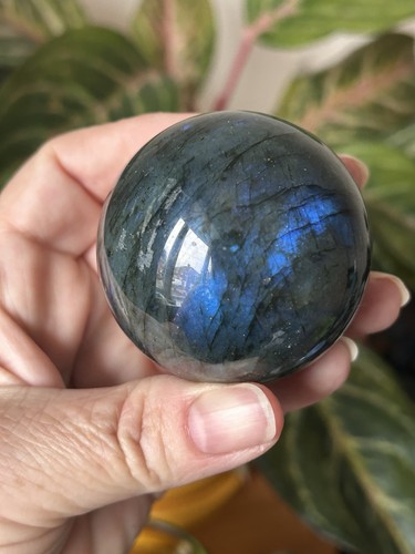 Labradorite sphere medium blue - labradorite,