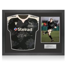 Jonny Wilkinson Signed Newcastle Falcons Rugby Shirt. Icon Frame