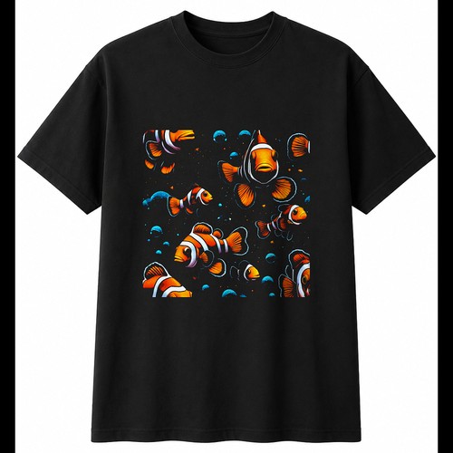 Clownfish under the stars - clownfish,