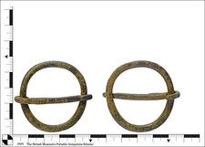 Medieval Gilded Annular Buckle