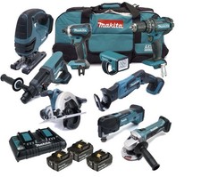 Makita 9 Piece Tool Kit (used)