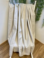 Beige Flecks Linen Look Self