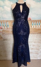 Maxi Evening Dress 16 Navy