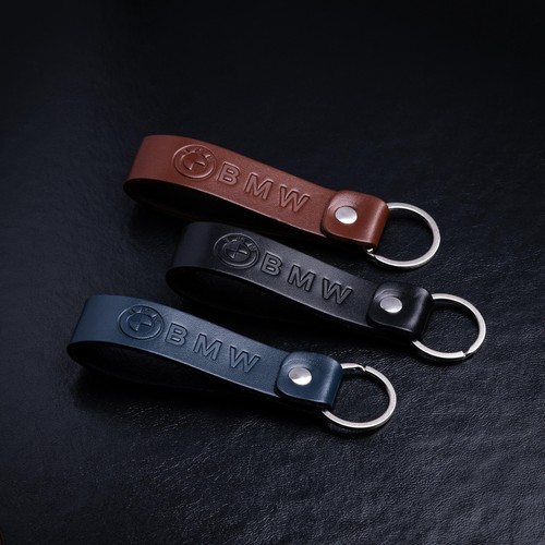 Bmw leather keyring italian - bmw,