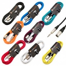 Male XLR to 6.35mm Stereo TRS