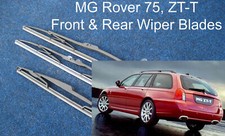 Front Rear Wiper Blades MG ZT