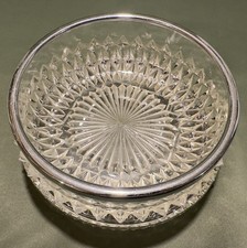 Decorative Glass Bowl Silver