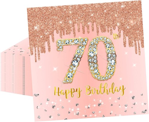 20pcs 70th birthday - birthday, napkins