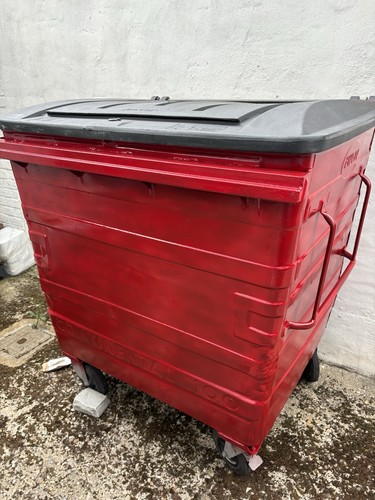 1100 litre metal wheelie bin - metal,