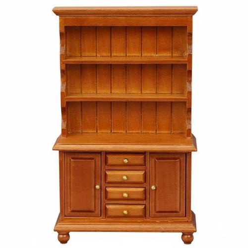 Wooden dollhouse cabinet - wooden,