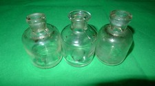 3x Vintage glass bottles 1