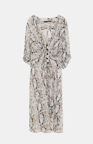 Zara snakeskin print tunic - print,
