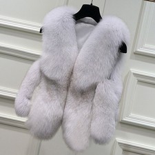 Womens Faux Fur Sleeveless