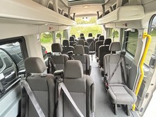 Ford Transit MK8 Minibus Rear Passenger Seats including Seatbelts and Rails