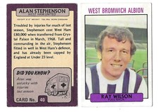 A&BC - Football 1971 - Purple Back - Choose from drop down list (T4)