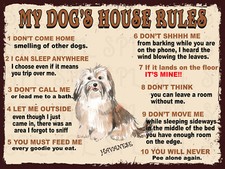 My dog's house rules Havanese
