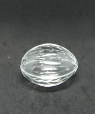 Tutbury Crystal Georgian Small Glass Easter Egg Trinket Pin Pot Jar