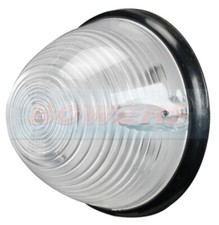 12V 24V ROUND 76mm WHITE FRONT
