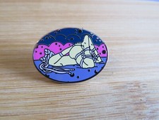 Japanese Anime Moonlight Cat Boy Girl Bondage Shibari BDSM Kink Lapel Pin Badge
