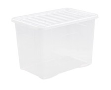 80 Litre Clear Plastic Storage