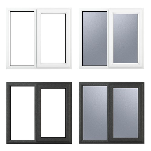 Pvc triple glazed window glass - glazed,