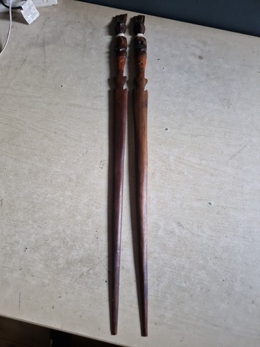 African tribal sceptre pair - african,