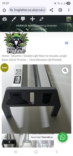 Double light riser - light, for