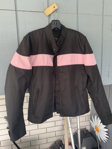 Motorcycle jacket pink black - motorcycle,