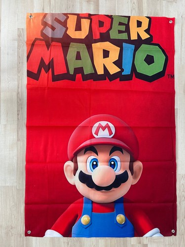 Large mario banner - mario, 3'x2'