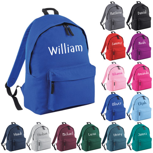 Personalised name backpack - name,