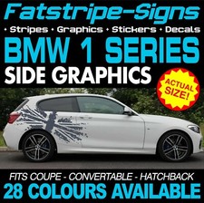 to fit BMW 1 SERIES GRAPHICS STRIPES STICKERS DECALS M SPORT SE SPORT COUPE
