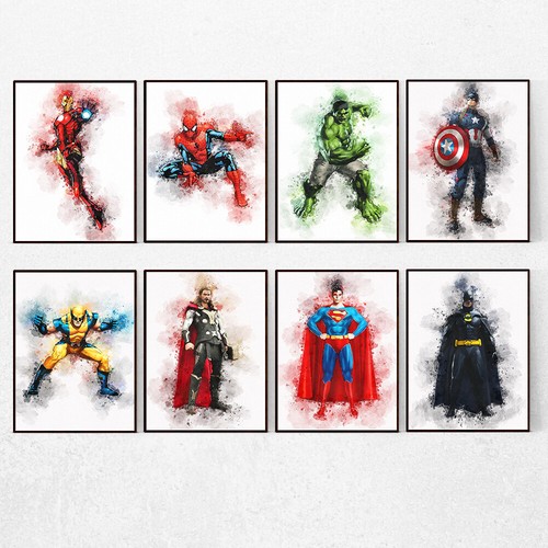Superhero avengers print - superhero,