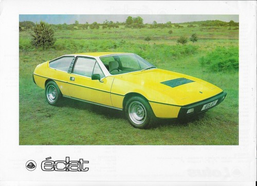 Lotus eclat brochure - brochure, c1978