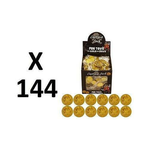 144 plastic gold pirate - 144,