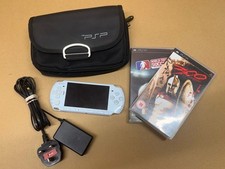 Sony PSP-3000 Console Region Free Pearl White + Charger, Case & 2 x Games
