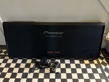 Pioneer Carrozzeria TS-WX77A Powered 200 Watt Subwoofer with TXC1276 remote 