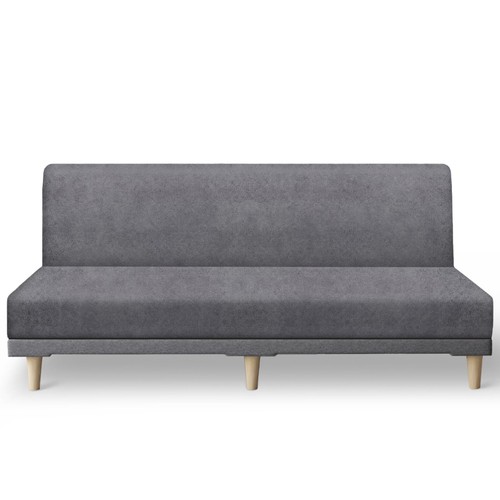 Leather like stretch futon - like,
