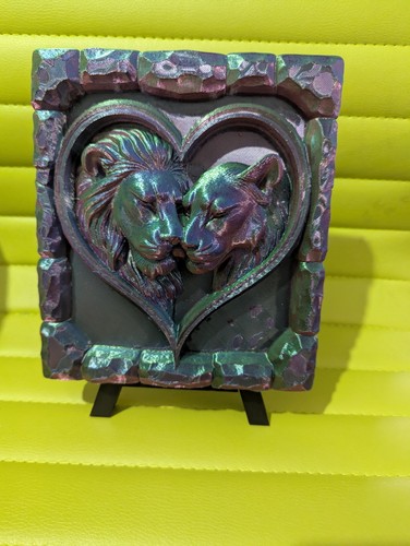 Multi coloured lion wall - multi,