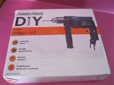 Power Force Corded 500W Impact Drill 240V, 13mm Chuck, Hammer function NIB Tesco