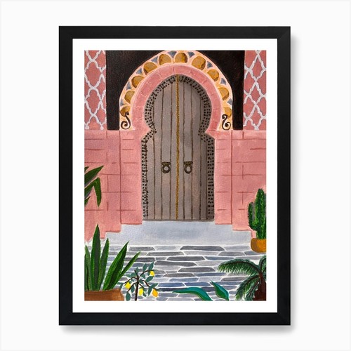 Moroccan door art - art, print