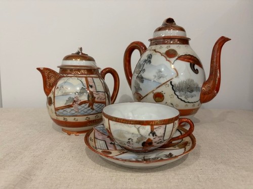 Kutani japanese porcelain tea - kutani,